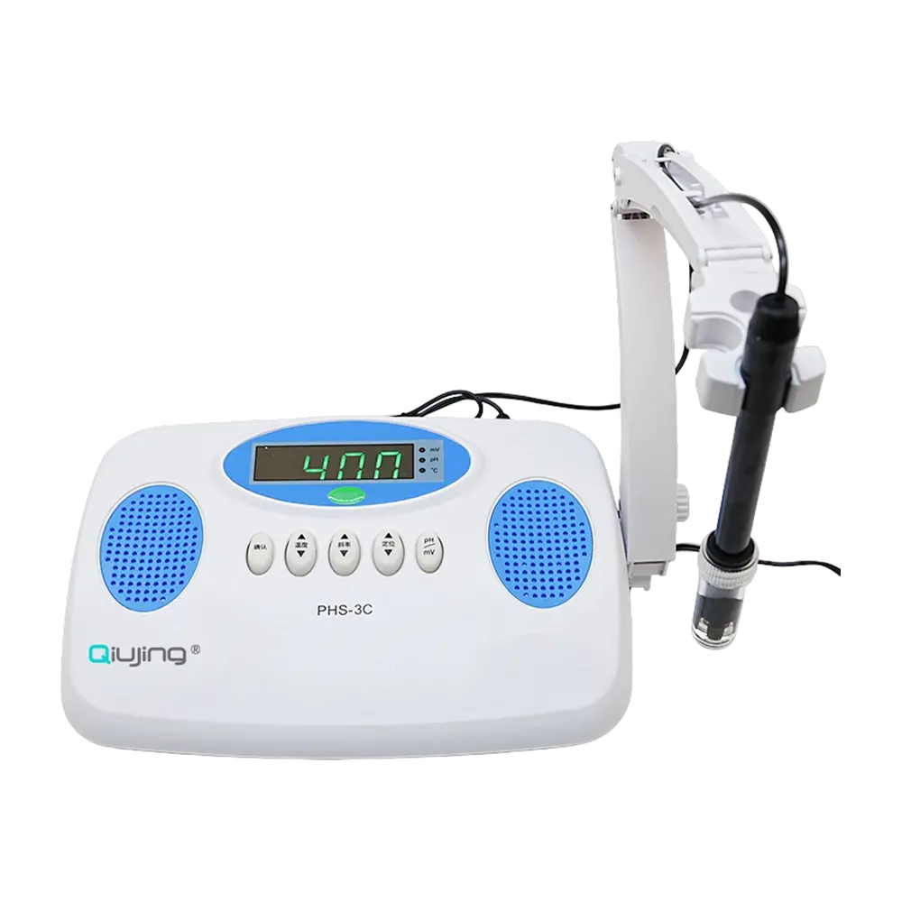 Qiujing IP54 Dustproof Wireless Bluetooth Transmissio 4 Latin Obsequens Splashproof Bentchtop PH Meter PHS-3C